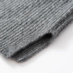 Cashmere ribbed knit sweater vest for women by Christine Brewer, featuring a stylish, cozy design in soft fabric.