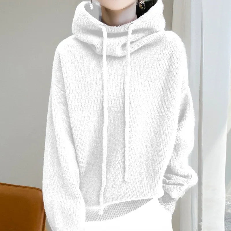 Ribbed Fern hoodie for women by Christine Brewer, featuring a cozy fit and textured fabric in a vibrant fern green color.