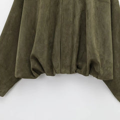 Willow oversized zip-up overshirt jacket for women by Christine Brewer, shown in a stylish, relaxed fit with front zip closure.