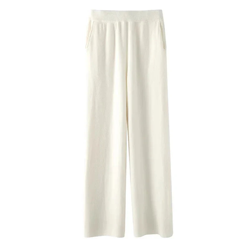 Women's loose pull-on jogger pants by Christine Brewer, comfortable casual pants with relaxed fit and elastic waistband.