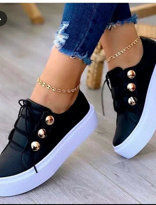 Comfortable Christine Brewer Serena orthopedic round toe platform sneakers for women, ideal for walking and everyday wear.