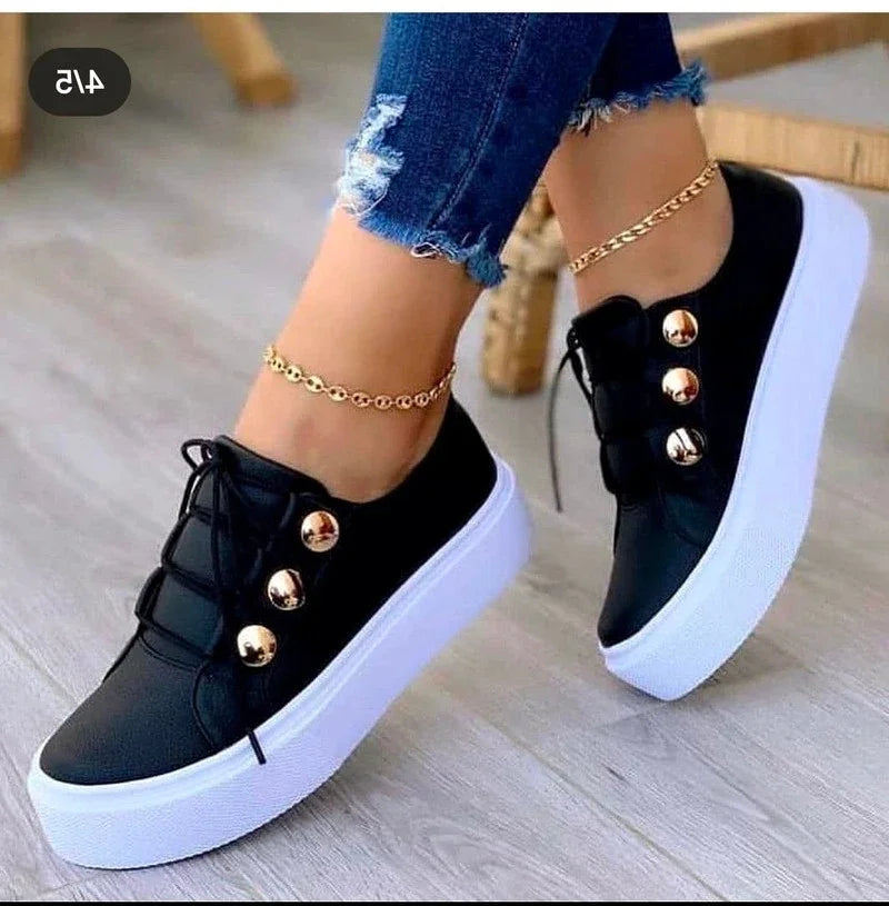 Comfortable Christine Brewer Serena orthopedic round toe platform sneakers for women, ideal for walking and everyday wear.