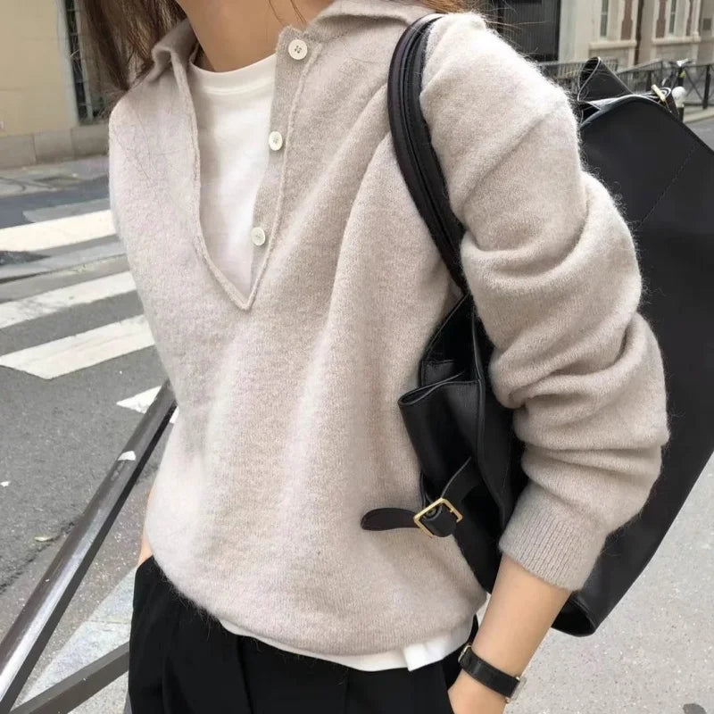 Christine Brewer women's wool hoodie sweater in soft, cozy wool fabric, featuring a relaxed fit and hooded design.