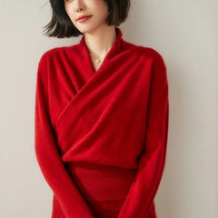 Christine Brewer Dawn women's cashmere sweater, soft knit with a classic fit and cozy neckline, in a neutral color.