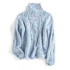 Christine Brewer Marnie knit sweater for women, featuring a cozy, textured design in soft yarn, perfect for casual and layered looks.