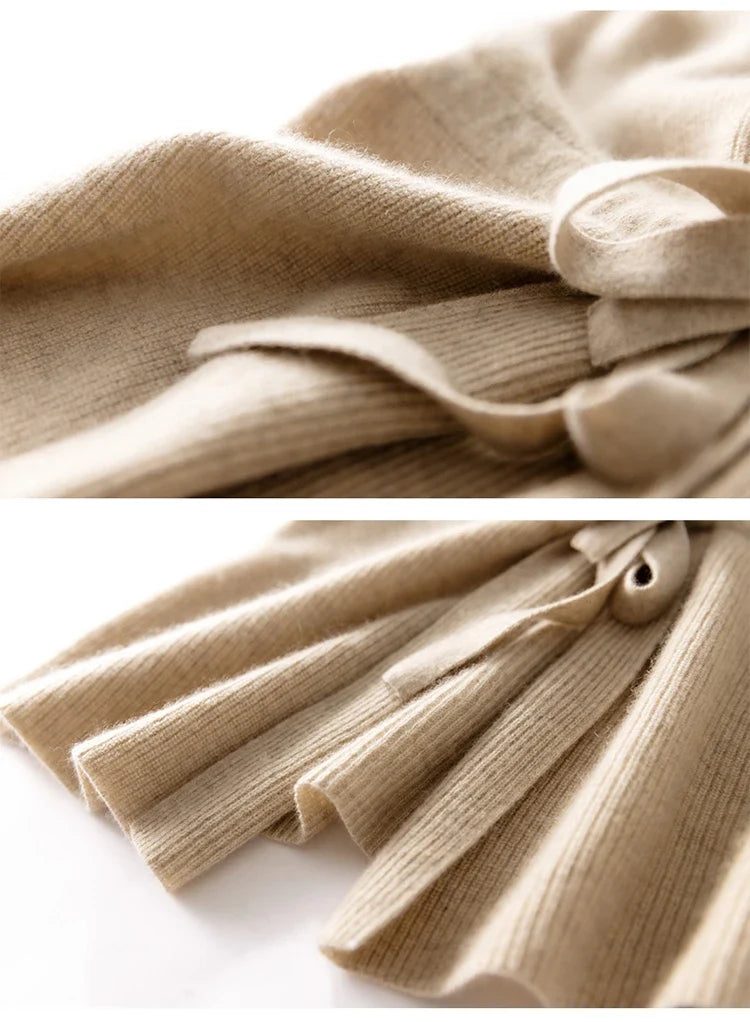 Christine Brewer Courtney cashmere wool knit sweater vest for women, featuring a cozy, textured design in neutral tones.