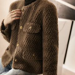 Velvet short jacket for women by Christine Brewer, stylish Aria jacket in rich velvet fabric with a tailored fit.