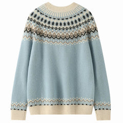 Christine Brewer Jolene cashmere mock neck sweater for women, soft beige knit with ribbed collar and long sleeves.