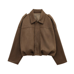 Willow oversized zip-up overshirt jacket for women by Christine Brewer, shown in a relaxed fit with a front zipper and casual style.
