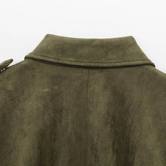 Willow oversized zip-up overshirt jacket for women by Christine Brewer, featuring a relaxed fit and front zipper detail.