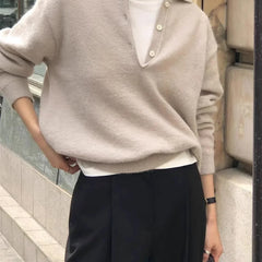 Women's Wool Hoodie Sweater by Christine Brewer, featuring a cozy, stylish wool hoodie for women in a soft, warm fabric.