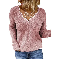 Women’s knit sweater named Kayla by Christine Brewer, featuring a cozy, stylish design in a neutral color, perfect for casual wear.