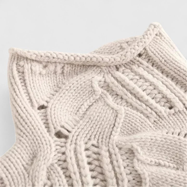 Christine Brewer Regina knit sweater for women, featuring a cozy, textured knit design in a versatile color, perfect for casual wear.