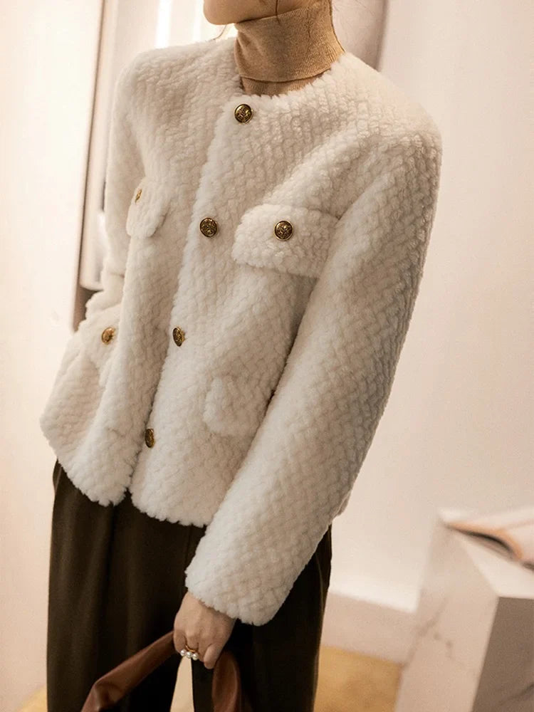 Velvet short jacket for women from the Aria collection by Christine Brewer, shown in a sleek, elegant design.