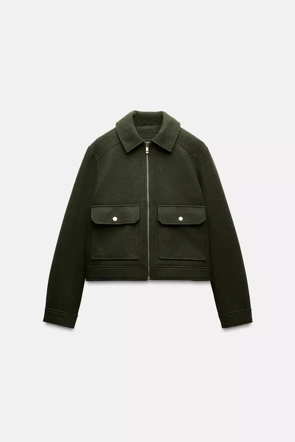 Isla cropped zip-up utility jacket for women by Christine Brewer, featuring a functional design and versatile style.