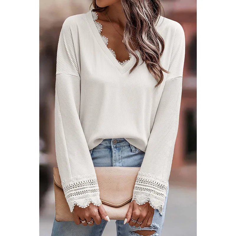 Women's Hadley knit sweater by Christine Brewer, featuring a cozy, stylish design in soft fabric with a ribbed neckline and cuffs.