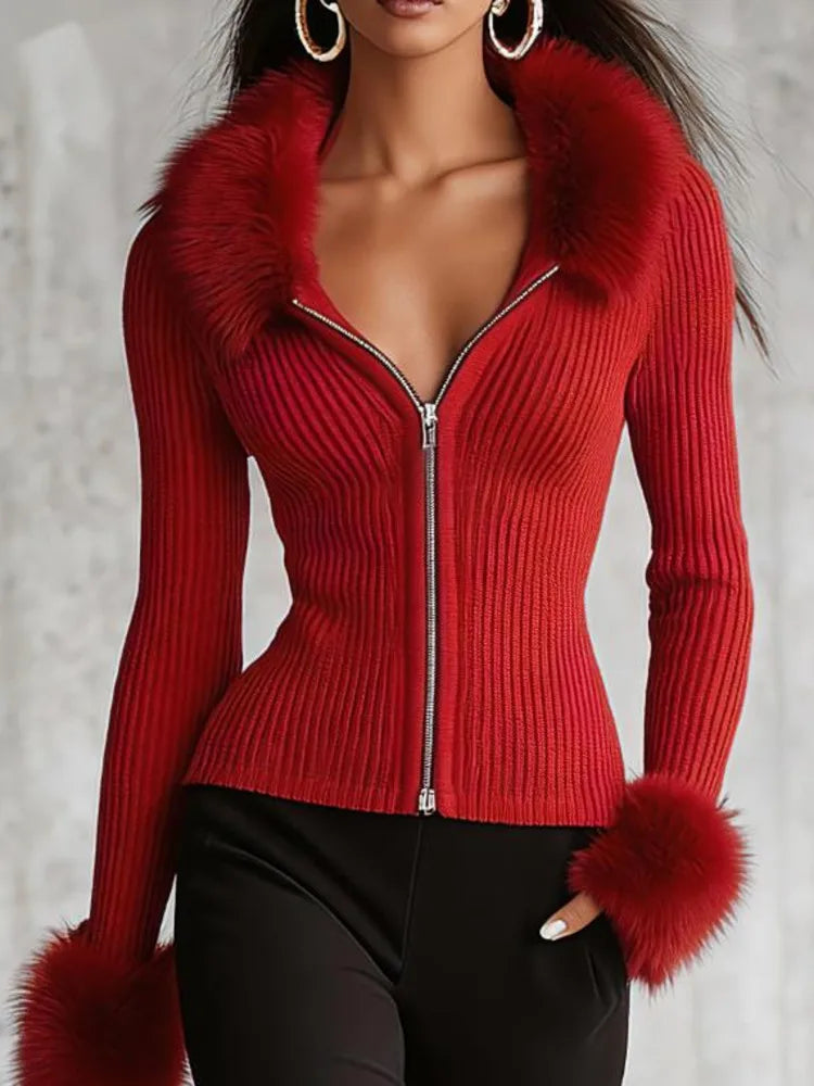 Carolyn | Faux Fur Cardigan for Women