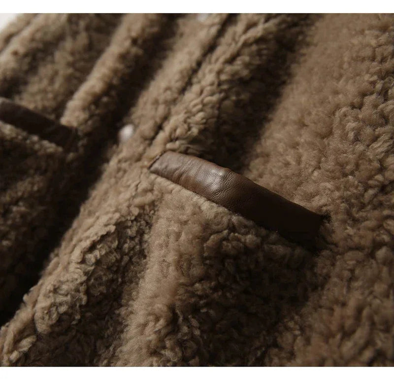 Glamorous faux fur coat for women by Christine Brewer, featuring plush, soft faux fur with a stylish, elegant design.