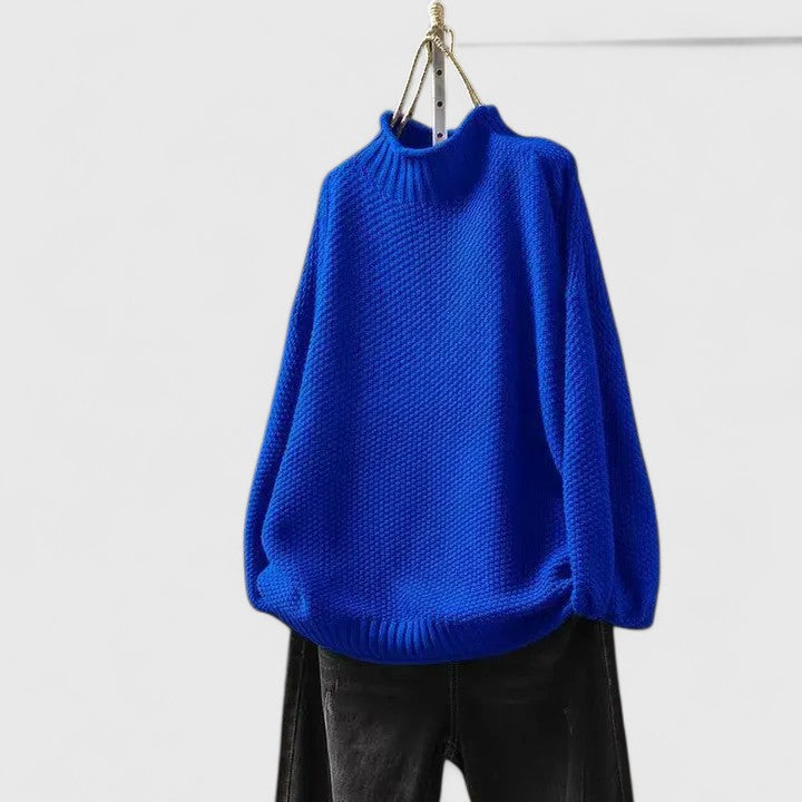 Women’s knit sweater by Christine Brewer, Harmony, featuring a cozy, stylish design in soft fabric for comfortable wear