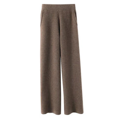 Women's loose pull-on joggers by Christine Brewer, comfortable casual pants with tapered fit and elastic waistband.