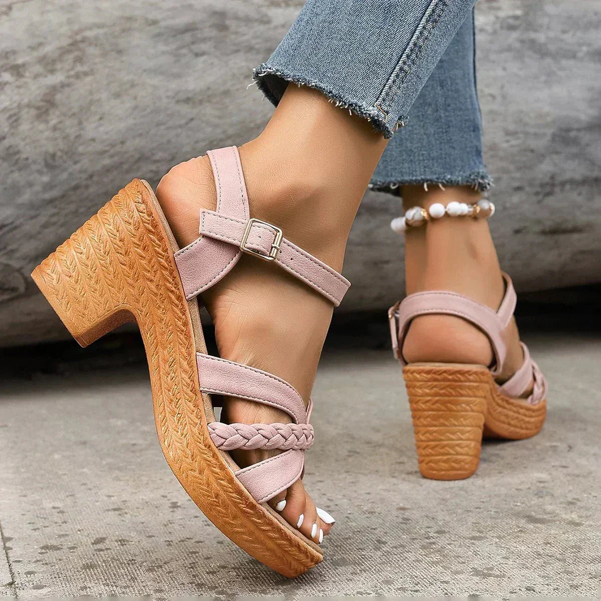 Nerina orthopedic fashion sandals for women by Christine Brewer, featuring comfortable design and stylish open-toe style.
