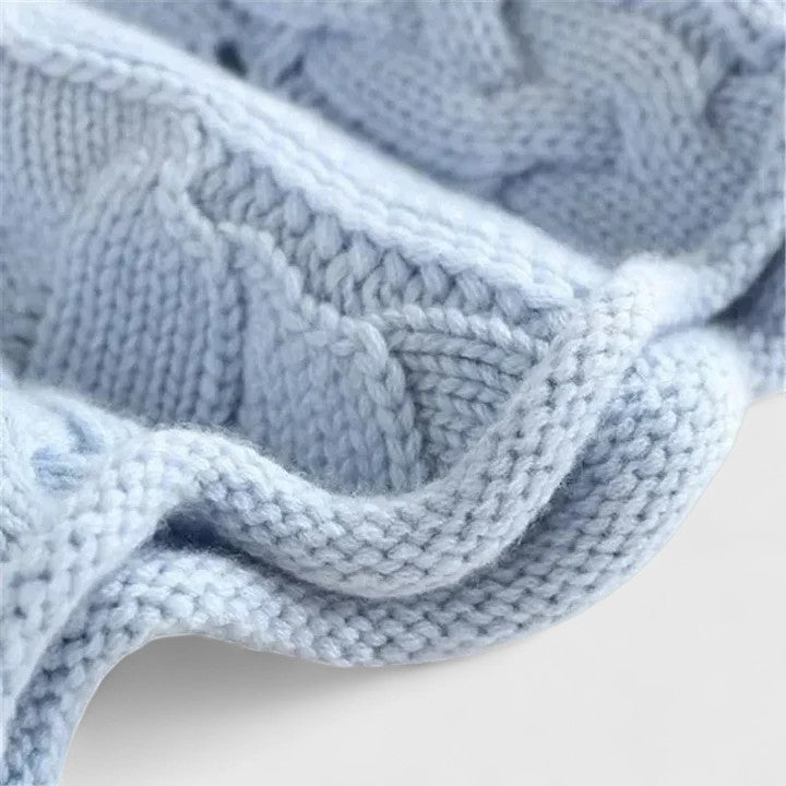 Christine Brewer Regina knit sweater for women, featuring a cozy, textured knit fabric in a stylish design.