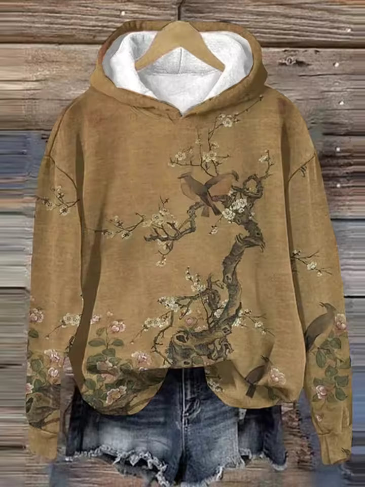 Light gray Molly oversized soft knit hoodie by Christine Brewer, cozy lightweight hoodie with a relaxed fit and soft fabric.