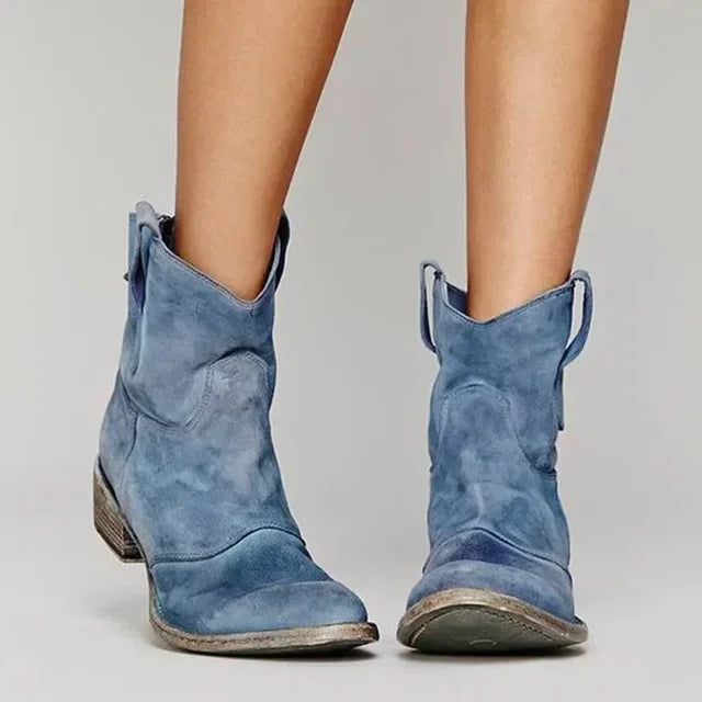 Martha | Cowboy Boots, Ankle Boots, Western Boots, Women, Vegan Leather, Embroidered, Boho, Cowgirl, Fall,