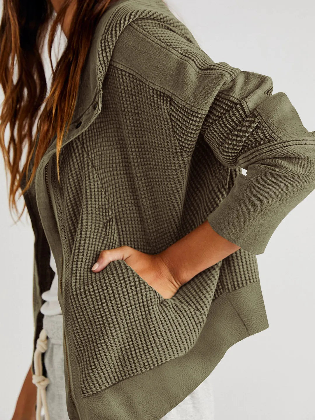 Christine Brewer Mia cropped hooded hoodie for women, featuring a stylish hood and relaxed fit, perfect for casual wear.