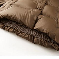 Hannah cropped quilted parka for women by Christine Brewer, shown in a stylish, padded design perfect for cold weather.