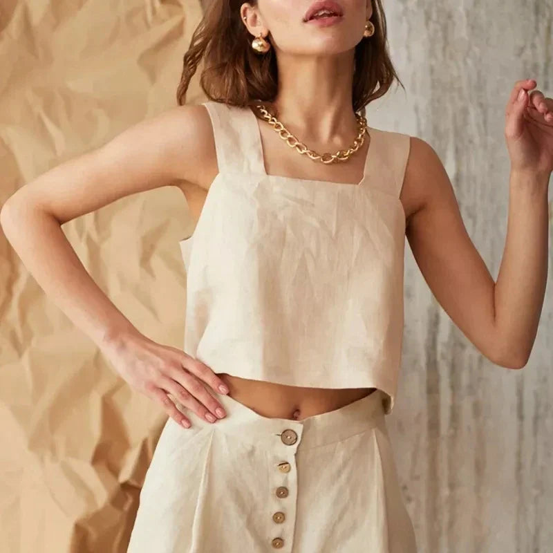 Women’s knit wide-leg elastic-waist trousers by Christine Brewer, loose pull-on pants with a relaxed fit and comfortable design.