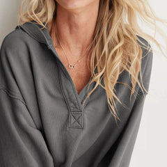 Eleanor women's cropped hoodie by Christine Brewer, featuring a stylish fit and soft fabric in a casual, trendy design.