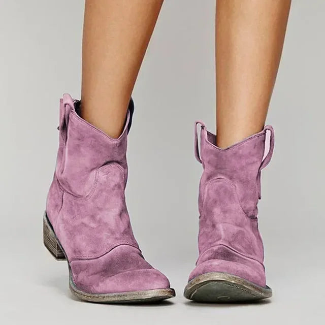 Martha | Cowboy Boots, Ankle Boots, Western Boots, Women, Vegan Leather, Embroidered, Boho, Cowgirl, Fall,