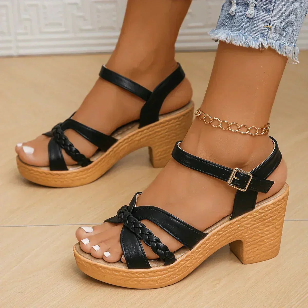 Nerina orthopedic fashion sandals for women by Christine Brewer, featuring comfortable straps and supportive sole.