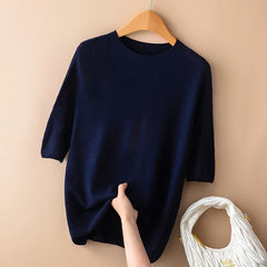 Christine Brewer Frankie wool sweater for women, cozy knit sweater featuring a stylish design and comfortable fit.