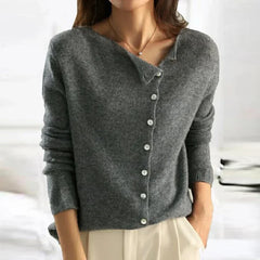 Dorothy knit sweater for women by Christine Brewer, featuring a cozy, stylish design in soft fabric and classic fit.