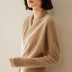Women’s Dawn cashmere sweater by Christine Brewer, featuring a cozy, soft knit in a stylish design, ideal for cold weather.