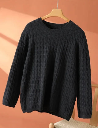 Women’s Juliana crew neck sweater by Christine Brewer, soft knit fabric in a stylish, comfortable fit.