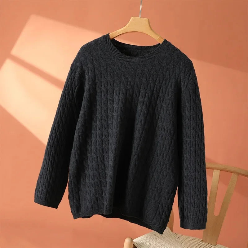Women’s Juliana crew neck sweater by Christine Brewer, soft knit fabric in a stylish, comfortable fit.