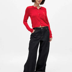 Christine Brewer Finley women's knit cardigan, soft and cozy, featuring a classic button-up design and ribbed cuffs.