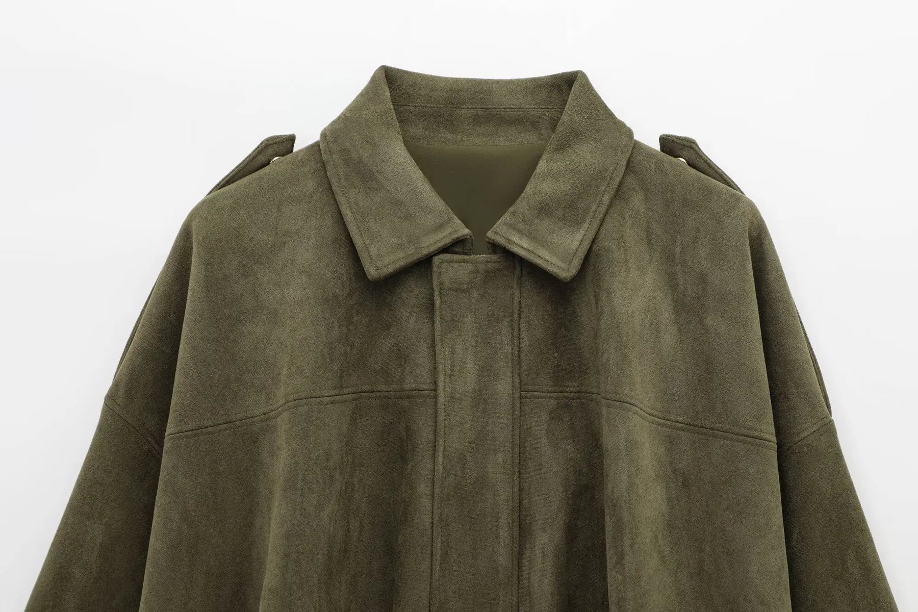 Christine Brewer Willow oversized zip-up overshirt jacket for women, shown in a relaxed fit with a front zipper and casual style.