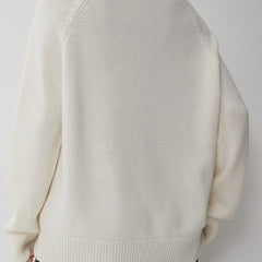 Christine Brewer Flora oversized women's wool sweater in soft, cozy knit, featuring a relaxed fit and ribbed cuffs.
