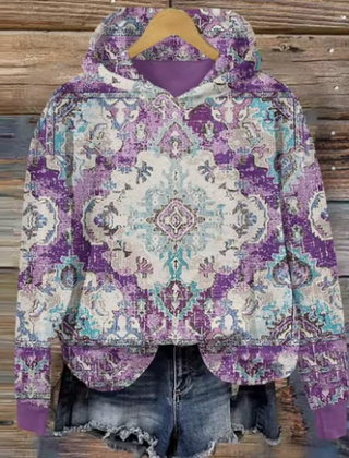 Light gray oversized soft knit hoodie from Christine Brewer's Bonnie collection, featuring a cozy, lightweight design and relaxed fit.