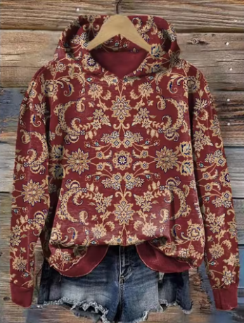 Lightweight oversized soft knit hoodie from Christine Brewer's Millie collection, featuring a cozy, relaxed fit and soft fabric.