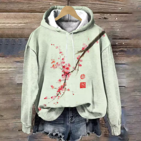 Maisie cozy oversized soft knit hoodie by Christine Brewer, featuring a relaxed fit, warm fabric, and stylish casual design.