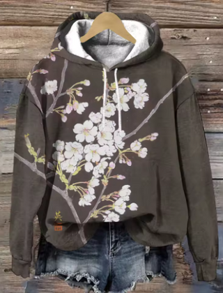 Maisie oversized soft knit hoodie by Christine Brewer, cozy and comfortable in a classic design, shown in a relaxed fit.