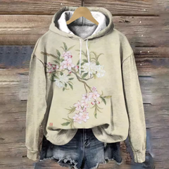 Maisie cozy oversized soft knit hoodie by Christine Brewer, shown in a comfortable, relaxed fit with a soft, textured fabric.