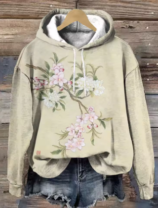 Maisie cozy oversized soft knit hoodie by Christine Brewer, shown in a comfortable, relaxed fit with a soft, textured fabric.