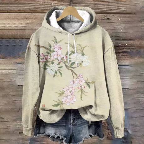 Maisie cozy oversized soft knit hoodie by Christine Brewer, shown in a comfortable, relaxed fit with a soft, textured fabric.