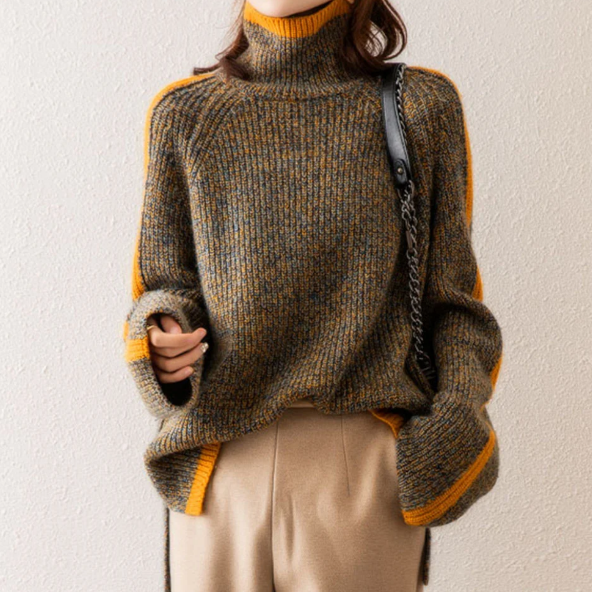 Christine Brewer Vera knit sweater for women featuring a cozy, textured fabric in a versatile style perfect for casual wear.